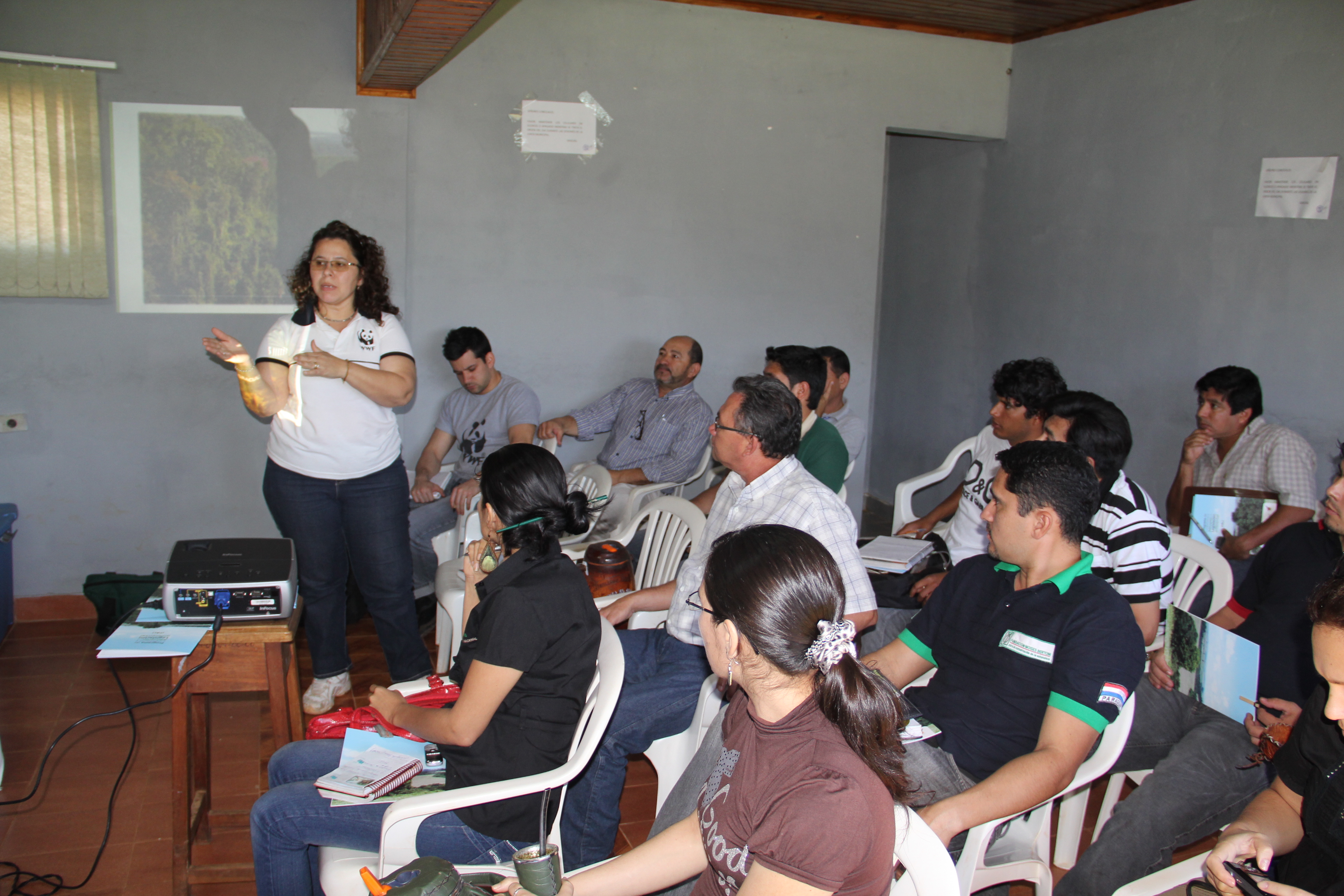 Margarita Mieres de WWF durante su exposición sobre el PAL 